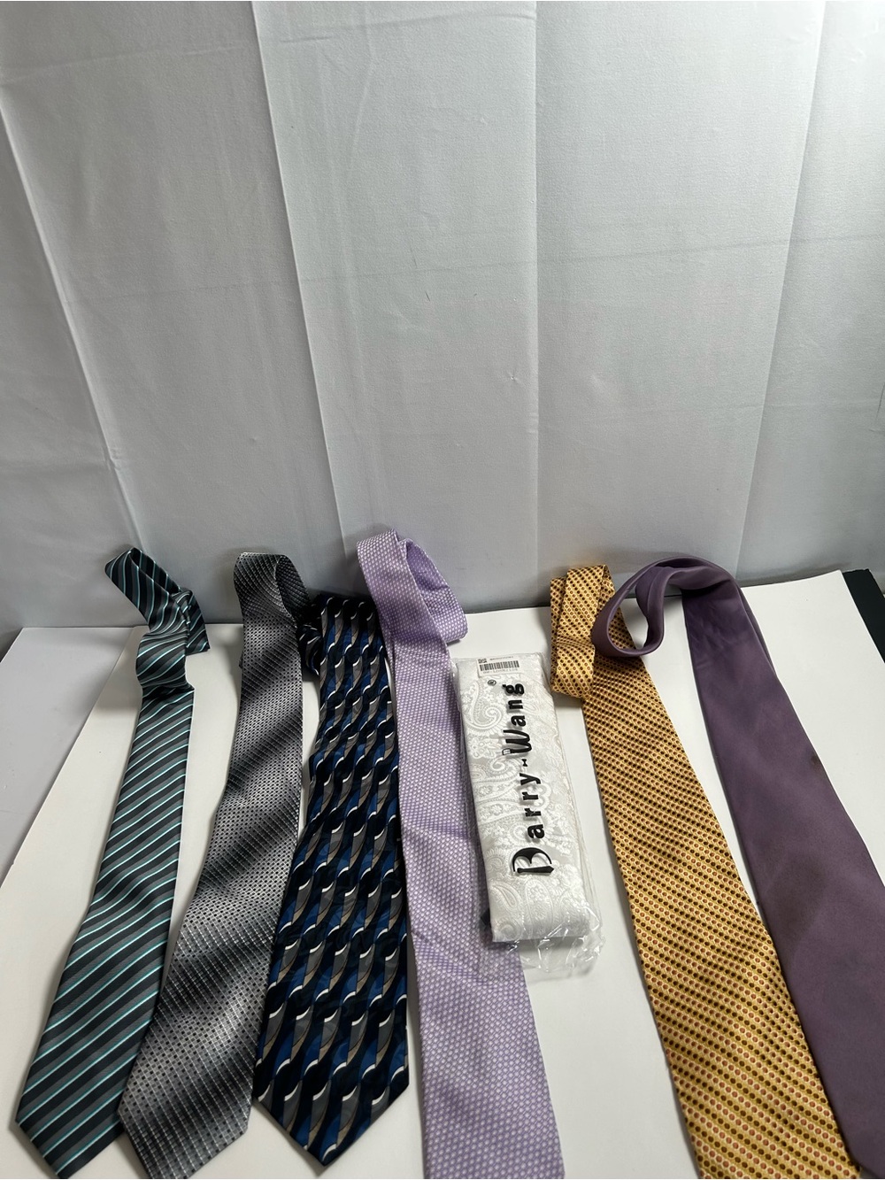 New & Used Men’s Ties in silk & polyester by Barry Wang, Jos. A. Bank & others